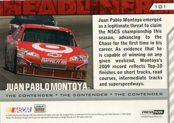 2010 Press Pass #101 Juan Pablo Montoya Back