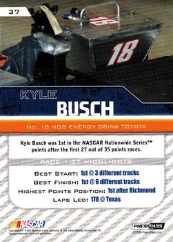 2010 Press Pass #37 Kyle Busch Back