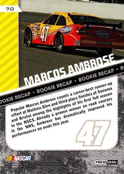 2010 Press Pass #70 Marcos Ambrose Back