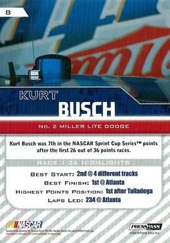 2010 Press Pass #8 Kurt Busch Back