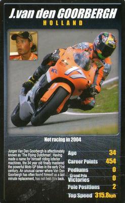 2004 Top Trumps Moto GP The Riders (1st Edition) #NNO Jurgen Van den Goorbergh Front