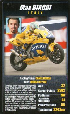 2004 Top Trumps Moto GP The Riders (1st Edition) #NNO Max Biaggi Front