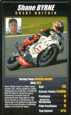 2004 Top Trumps Moto GP The Riders (1st Edition) #NNO Shane Byrne Front
