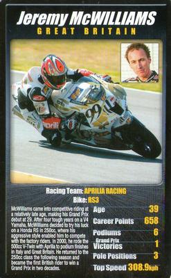 2004 Top Trumps Moto GP The Riders (2nd Edition) #NNO Jeremy McWilliams Front