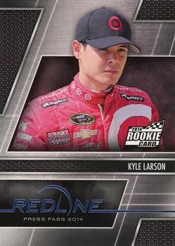 2014 Press Pass Redline - Blue Foil #33 Kyle Larson Front