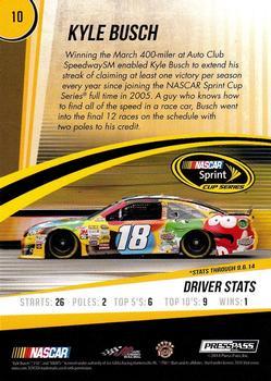 2015 Press Pass Cup Chase #10 Kyle Busch Back