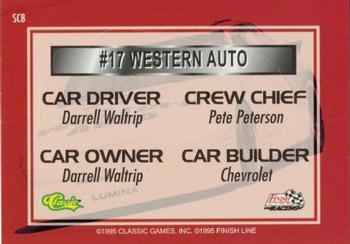 1995 Finish Line - Standout Cars #SC8 Darrell Waltrip's Car Back