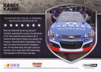 2014 Press Pass American Thunder - Color Proof Magenta #62 No. 5 Farmers Insurance Chevrolet SS Back