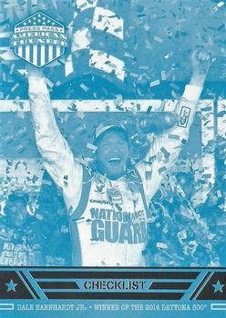 2014 Press Pass American Thunder - Color Proof Cyan #70 Dale Earnhardt Jr. Front