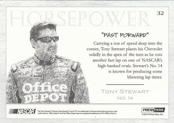 2010 Press Pass Eclipse #32 Tony Stewart's Car Back