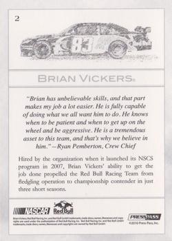 2010 Press Pass Eclipse #2 Brian Vickers Back