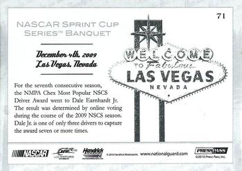 2010 Press Pass Eclipse #71 Dale Earnhardt Jr. Vegas Back