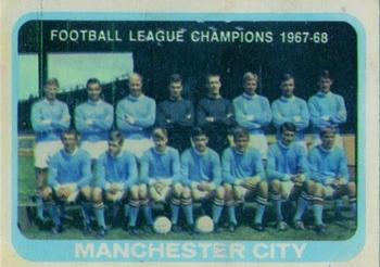 1968-69 A&BC Chewing Gum #55 Football League Champions 1967-68 Front