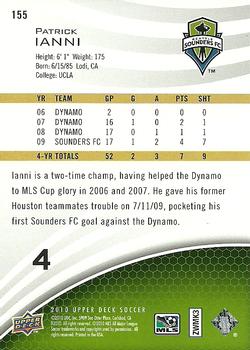 2010 Upper Deck MLS #155 Patrick Ianni Back
