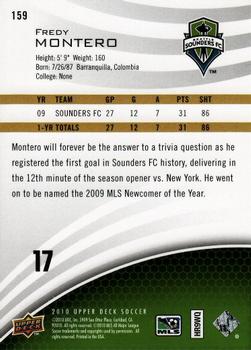 2010 Upper Deck MLS #159 Fredy Montero Back