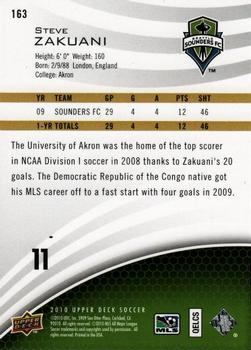 2010 Upper Deck MLS #163 Steve Zakuani Back