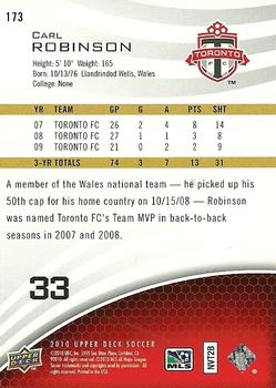 2010 Upper Deck MLS #173 Carl Robinson Back
