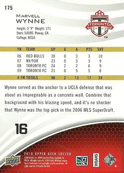 2010 Upper Deck MLS #175 Marvell Wynne Back