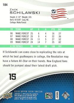 2010 Upper Deck MLS #184 Zack Schilawski Back