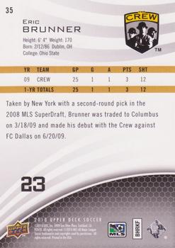 2010 Upper Deck MLS #35 Eric Brunner Back