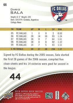 2010 Upper Deck MLS #66 Dario Sala Back
