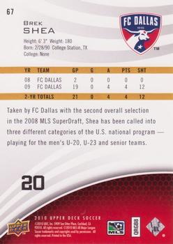 2010 Upper Deck MLS #67 Brek Shea Back