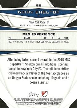 2015 Topps MLS #88 Khiry Shelton Back