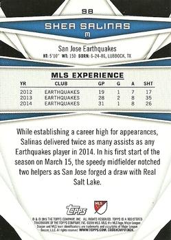 2015 Topps MLS #98 Shea Salinas Back