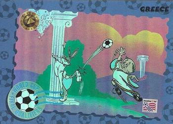 1994 Upper Deck World Cup Toons - World Cup Final Qualifiers Holograms #Q4 Greece Front