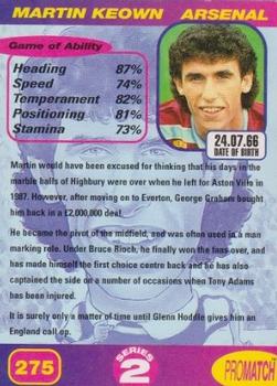 1997 Pro Match #275 Martin Keown Back