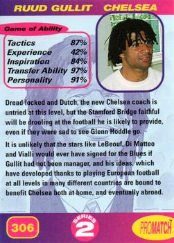 1997 Pro Match #306 Ruud Gullit Back