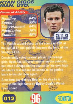 1996 Pro Match #12 Ryan Giggs Back