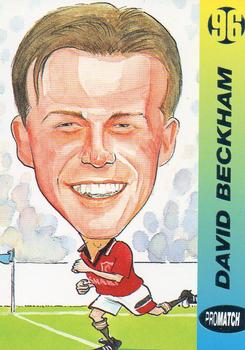 1996 Pro Match #158 David Beckham Front