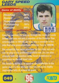 1996 Pro Match #49 Gary Speed Back