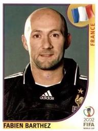 2002 Panini World Cup Stickers #27 Fabien Barthez Front