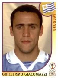 2002 Panini World Cup Stickers #72 Guillermo Giacomazzi Front
