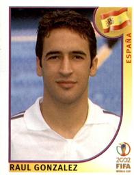 2002 Panini World Cup Stickers #111 Raul Gonzalez Front