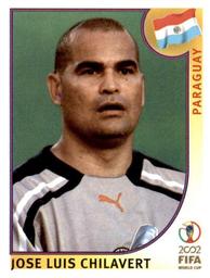 2002 Panini World Cup Stickers #135 Jose Luis Chilavert Front