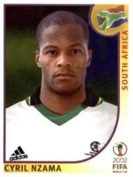 2002 Panini World Cup Stickers #154 Cyril Nzama Front