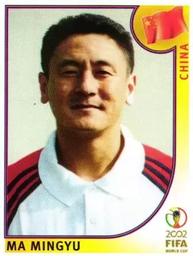 2002 Panini World Cup Stickers #218 Ma Mingyu Front