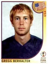 2002 Panini World Cup Stickers #281 Gregg Berhalter Front