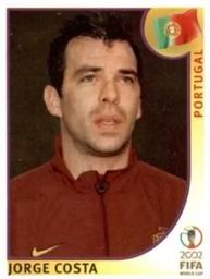 2002 Panini World Cup Stickers #301 Jorge Costa Front