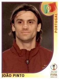 2002 Panini World Cup Stickers #309 Joao Pinto Front