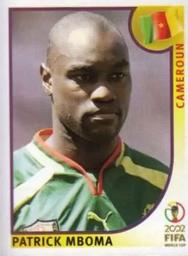 2002 Panini World Cup Stickers #382 Patrick Mboma Front