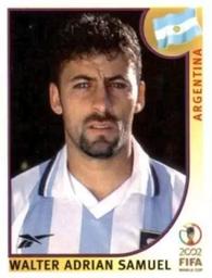 2002 Panini World Cup Stickers #390 Walter Samuel Front