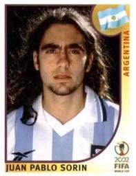 2002 Panini World Cup Stickers #391 Juan Pablo Sorin Front