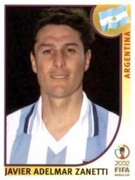 2002 Panini World Cup Stickers #392 Javier Zanetti Front
