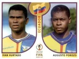 2002 Panini World Cup Stickers #513 Ivan Hurtado / Augusto Porozo Front