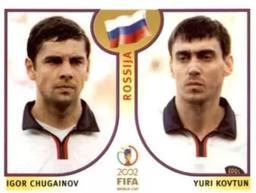 2002 Panini World Cup Stickers #523 Igor Chugainov / Yuri Kovtun Front