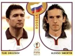 2002 Panini World Cup Stickers #525 Yuri Drozdov / Alexei Smertin Front